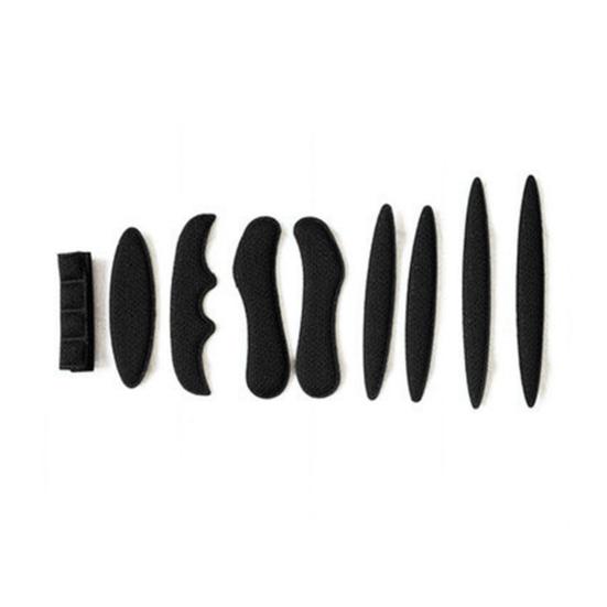 27 шт./компл. модные моющиеся черные подкладки для шлема, аксессуар для предотвращения столкновений