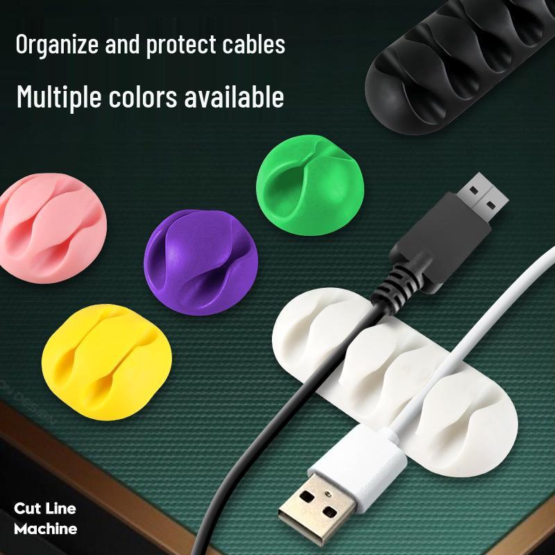 Desktop Cable Organizer and Earphone Storage Clip