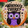 Funny Wooden Sign with Adorable Owls Pattern, Unique Decorative Plaques & Signs for Front Door, Wall Hanging Decor, Ideal Gift for Friend & Family