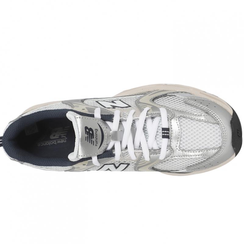 New Balance 530 Gs Summer Fog Silver Metallic Navy