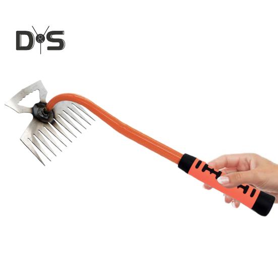 Ручной прополочник для садоводства, стальной прополочник с длинной ручкой, ручной инструмент для удаления сорняков для газона и сада