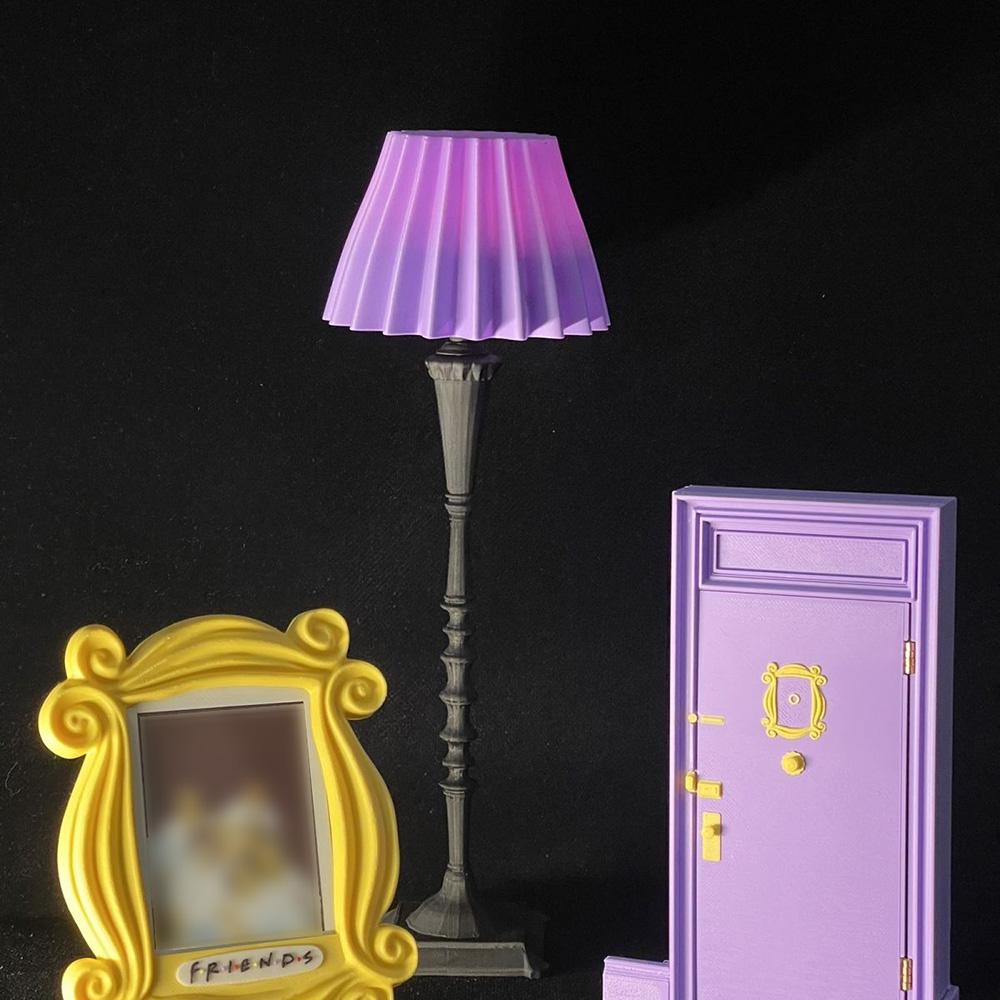 Simple Purple Door Vertical Photo Frame Creative Refrigerator Magnet 3-inch Multifunctional Yellow Photo Frame Gift for Friends