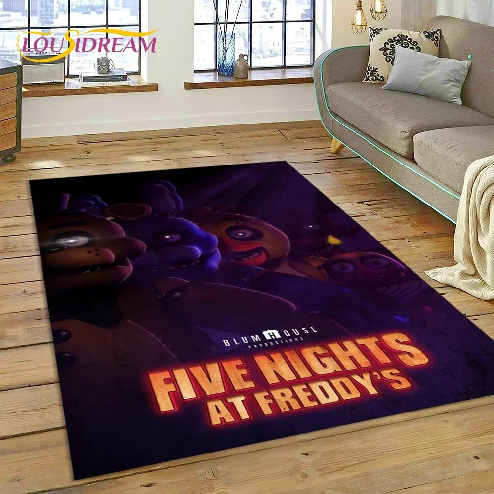 3D Хоррор Игра FNAF-F Freddy Ковер Коврик для Гостиной Спальни Дома Украшение Дивана, Коврик для Игровой Зоны Детей Нескользящий Напольный Коврик Подарок