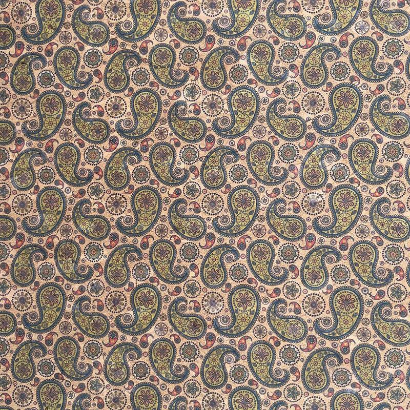 100x135cm Thick Natural Cork Printing Leather Fabric Luggage Handbag Wood Grain Decorative PU Fabric DIY Shoes Accessories