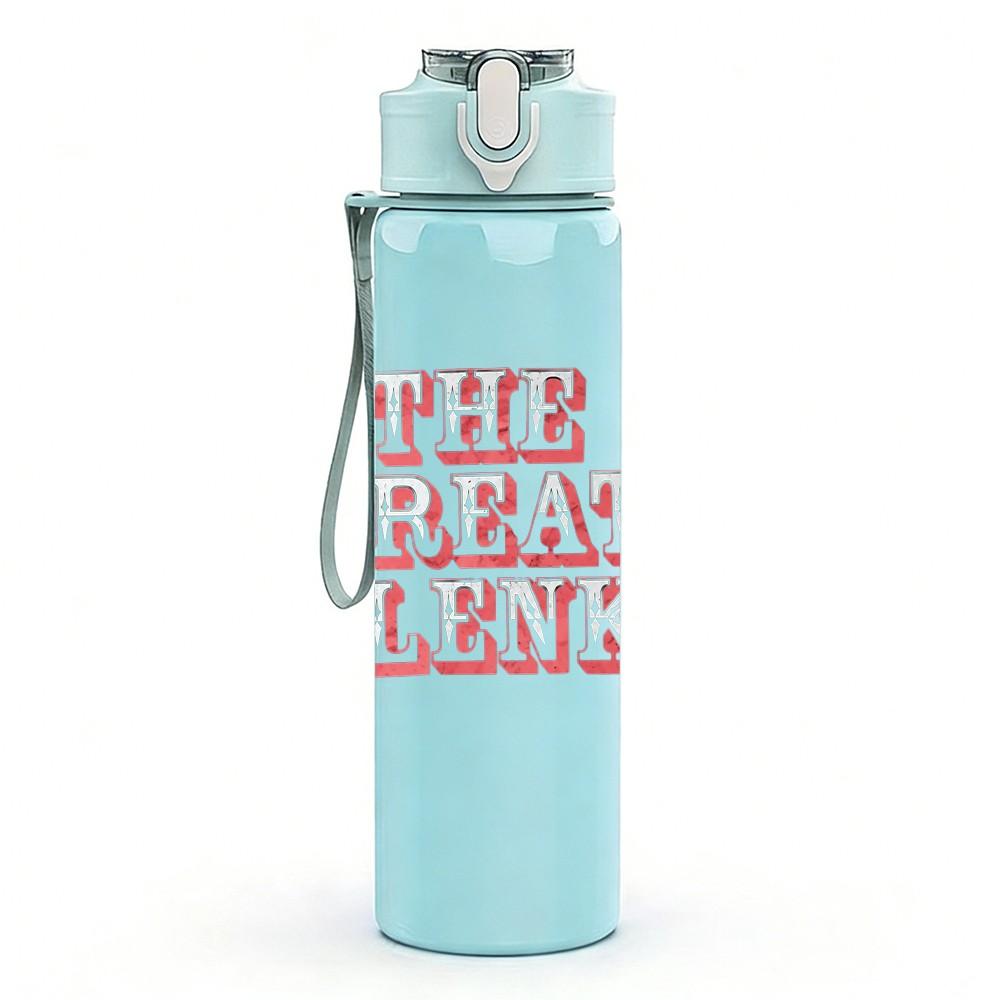 1PC Crazy Squeeze 750ml sports water bottle leakproof straw lid outdoor office home