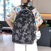 Schoolbag Junior High School Women's Large Capacity Backpack Printed Bear Computer Backpack Male High School Students