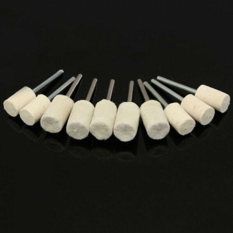 Fixture Felt Buffing Wheels Power Tool 25pcs Parts White Silver Buffer Disc