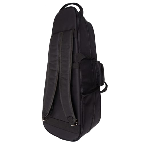 KIWAYA KLC-D-Ten/BK Ukulele Light Case for Tenor Sizes, Holds Two Ukuleles (Durable and Lightweight, with Retractable Shoulder Strap), Black