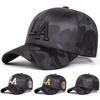 Unisex Letter Embroidery Adjustable Camouflage Baseball Hat Simple Caps Spring Autumn Outdoor Sport Travel