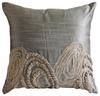 Евро Подушка Декоративная Серебряная Евро Шамс Шелковая Наволочка Евро Размера Современная Подушка Евро Размера Шамс Пасха - Серебряный Джут