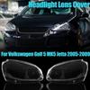 Pair Front Headlights Lens Shell Cover Lampcover Transparent Lampshade For Volkswagen Golf 5 MK5 Jetta Rabbit 2005-2009