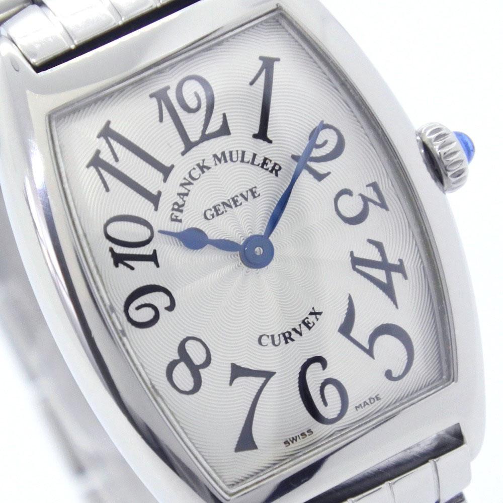 Franck Muller Часы Tonocar Vex 1752QZ Серебристый циферблат Нержавеющая сталь Кварцевый Аналоговый дисплей Женские Б/у