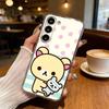Милый чехол-медвежонок R-Relax для Samsung Galaxy S24 S25 S23 S22 S21 Plus S24 S25 Прозрачный чехол
