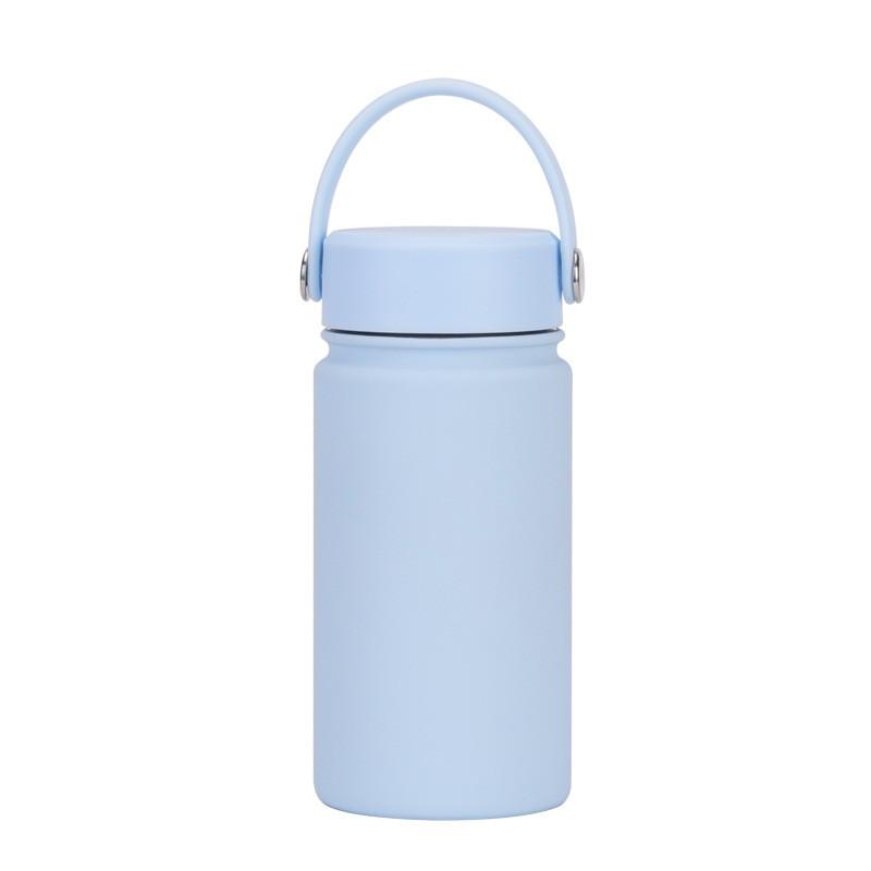 350ml Stainless Steel Vacuum Insulated Sports Water Bottle With Carry Loop 316 Inner Liner Leakproof Flip Cap