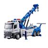 Jiadu Large Alloy Double Hook Tow Truck Rescue Model Crane Toy