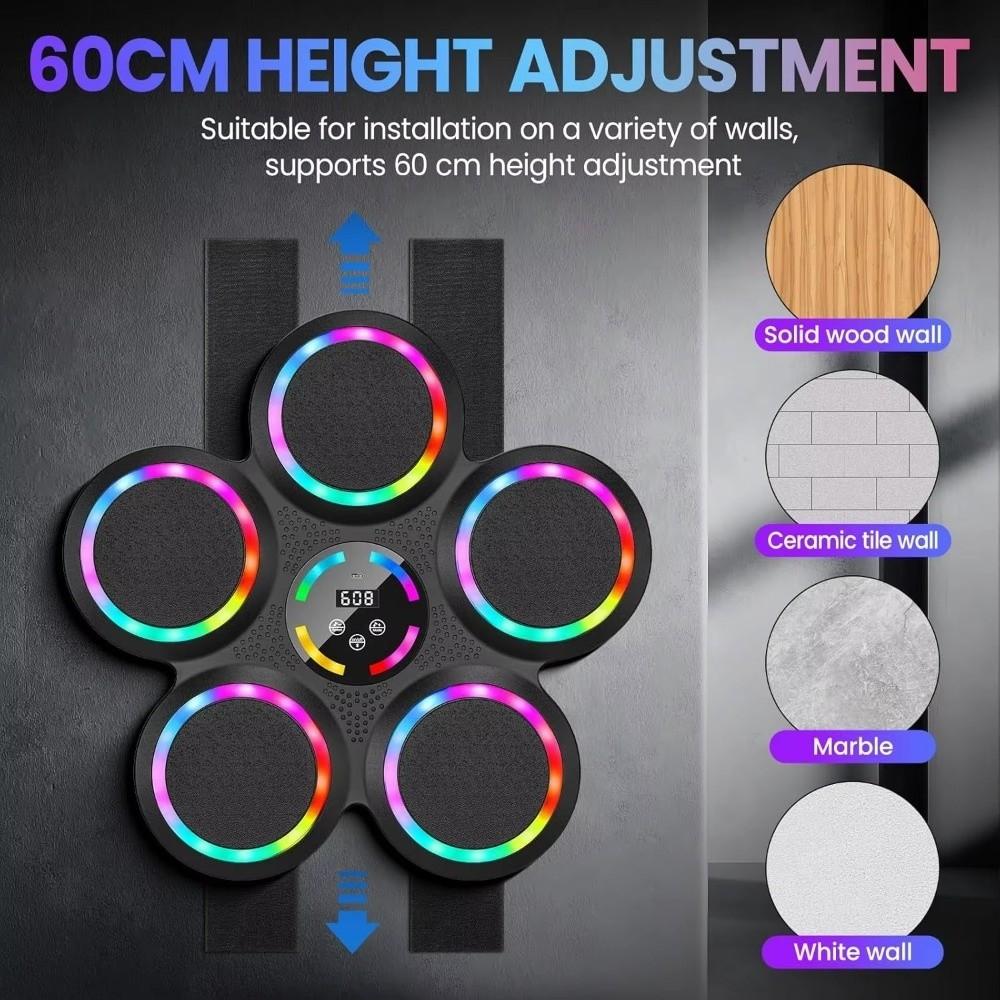 Wall Mounted Smart Music Boxing Machine Reaction Training Equipment Home Exercise
