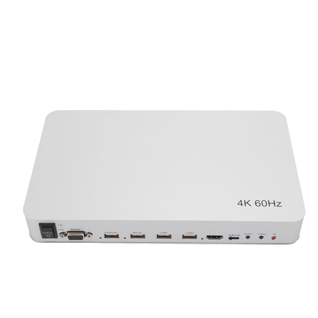 KVM Switch 4x1 4 Ports Support 4K At 60Hz 2K At 120Hz 4 In 1 Out HD Multimedia Interface KVM