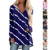Women's V-neck Hooded Loose Long-sleeved Tops Casual Tops Home Leisure Pajamas Tops