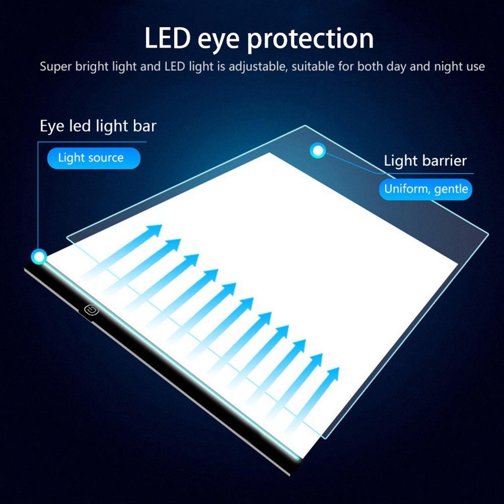 A4 LED Tracing Board Three-Level Dimmable Drawing Light Box Light Pad Art Pattern Replication