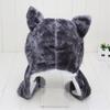 Cartoon Fashion Warm Scarf Kids Cap Soft Earmuff Hat Plush Hat Toys Mascot Huskies Hat