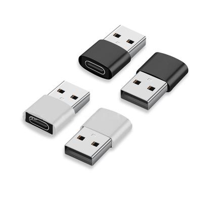 4 шт. Адаптер USB Type C (мама) на USB A (папа) Алюминиевый сплав Портативный Конвертер USB A (папа)