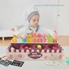 Детская цифровая обучающая коробка для мороженого Tebaoer: Игрушка для раннего развития для развития деловых и математических навыков.