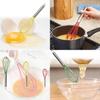 Factory Custom Stainless Steel 304 Egg Beater Cream Whisk Mixer 10 Inch Yellow Silicone