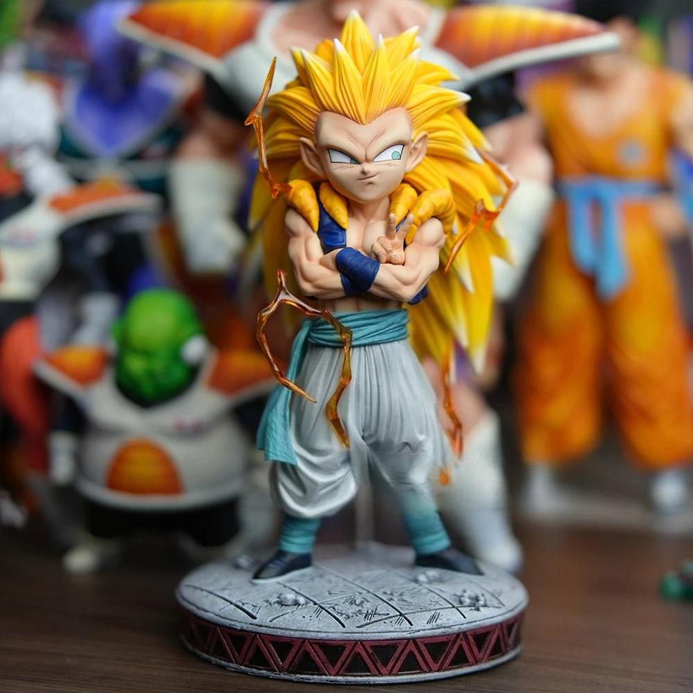 25 см/9,84 дюйма Аниме Dragon Ball Z Фигурка Супер Сайян 3 Готенкс Фигурка SSJ3 Готенкс ПВХ Коллекционная Модель Игрушки Подарки