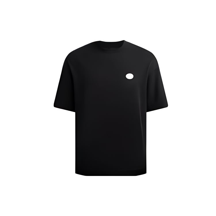 Emporio Armani SS23 Логотип Прямой крой Круглый вырез Пуловер Короткий рукав Футболка Мужские Топы Черный 6L1TA0-1JWZZ-0999