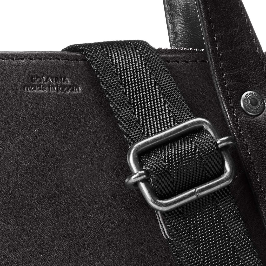 Driving Bag 2WAY Black X Brown [Solatina]