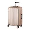 Suitcase Nights or More L Size 83L Champagne Aluminum Frame Lightweight Travel Hook TSA Lock Double Carry Case Bag [Legend Walker] (7 / / / Gold)