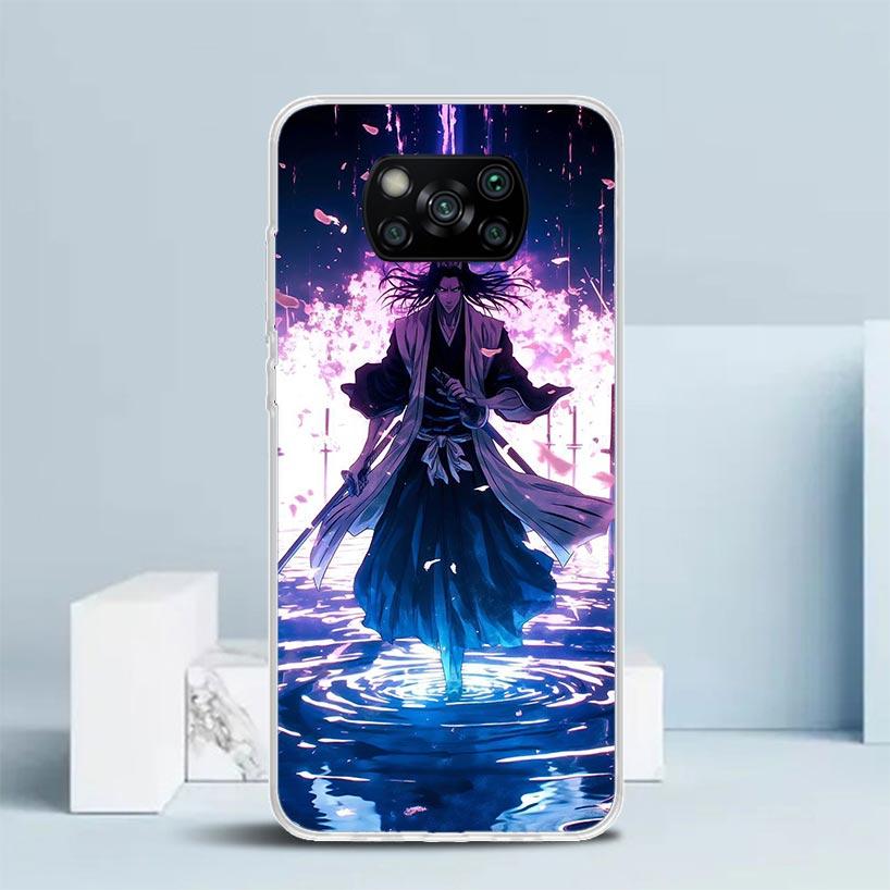 Блич Кучики Бьякуя Мягкий чехол для Xiaomi Poco F7 Ultra X7 X6 X5 Pro M7 Чехол для телефона Redmi 15 15C 13 13C 12 12C 10 10C Печать Sh
