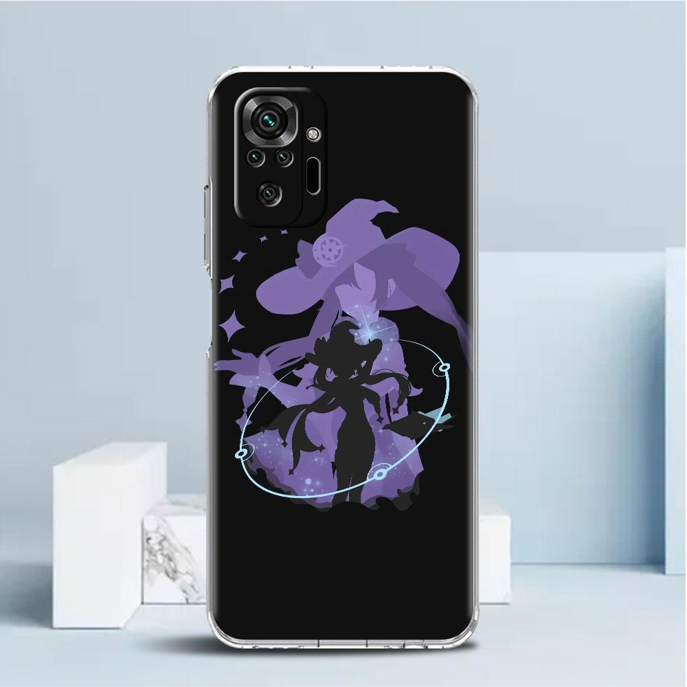 Противоударный чехол для телефона Redmi Note 11 11E 10 9 8 Pro 11S 9S 10S K40 9A 9C 8T 7 10C 9t 9s мягкий чехол Genshin Impact Xiao Mona