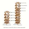 Простая бамбуковая полка для обуви, не требующая установки, 3-6-уровневая бытовая многофункциональная стойка для хранения, полка для обуви для гостиной, спальни