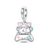 S925 Silver Capybara And Elephant Animal Shaped Beads DIY Craft Accessories Jewelry Making Kit
