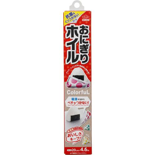 Toyo Aluminum Onigiri Foil, 20cm X 4.6m, Colorful Pattern, Made In Japan, Aluminum and Moisture-Absorbent Paper Keep Onigiri Fresh, Dual-Layer Constru