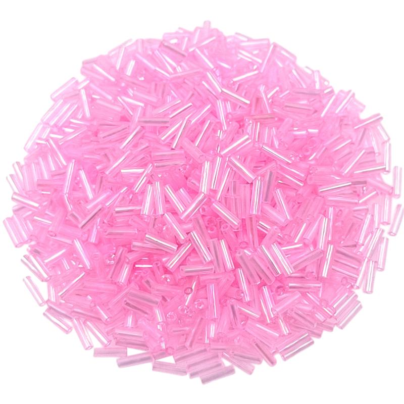 Креативные аксессуары для самостоятельного изготовления ювелирных изделий Длинные трубчатые стеклянные бусины для изготовления ювелирных изделий Ожерелье Бусины-разделители Многоцветные 2x7 мм Браслеты 300 шт.