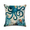 Octopus Sea Turtle Whale Sea Horse Cushion Cover Throw Pillow Case Sofa Decor