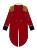Boys Circus Cosplay Costume Long Sleeves Tassel Details Dip Hem Coat Role Play Jacket