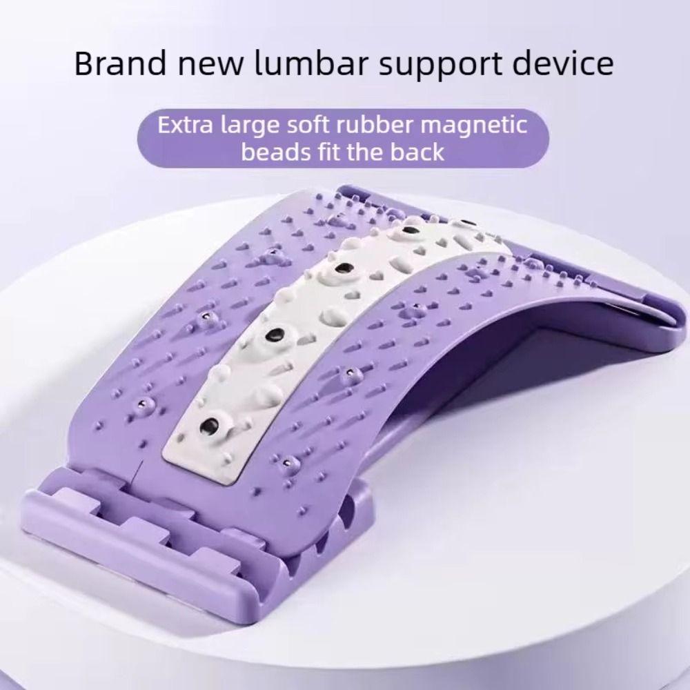 Adjustable Lumbar Stretcher Ergonomic Design Waist Support Cushion Back Massager Spine Discomfort
