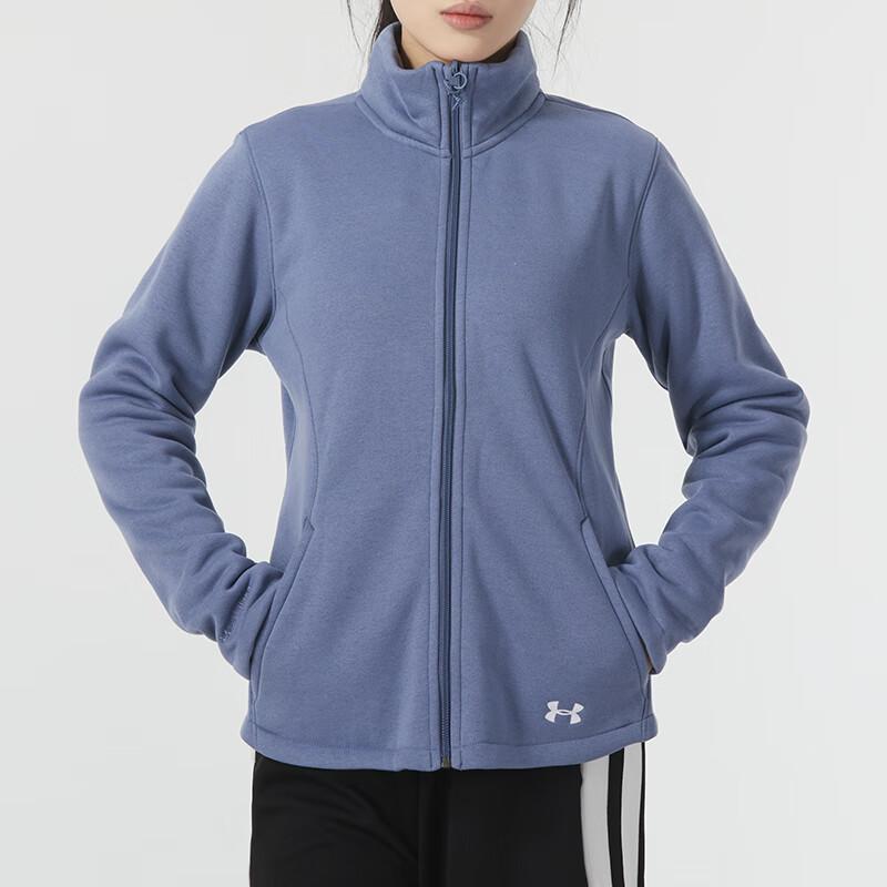 Under Armour Solid Color Three-In-One Running Fitness Jacket Women Jacket Blue Purple 1296868-767