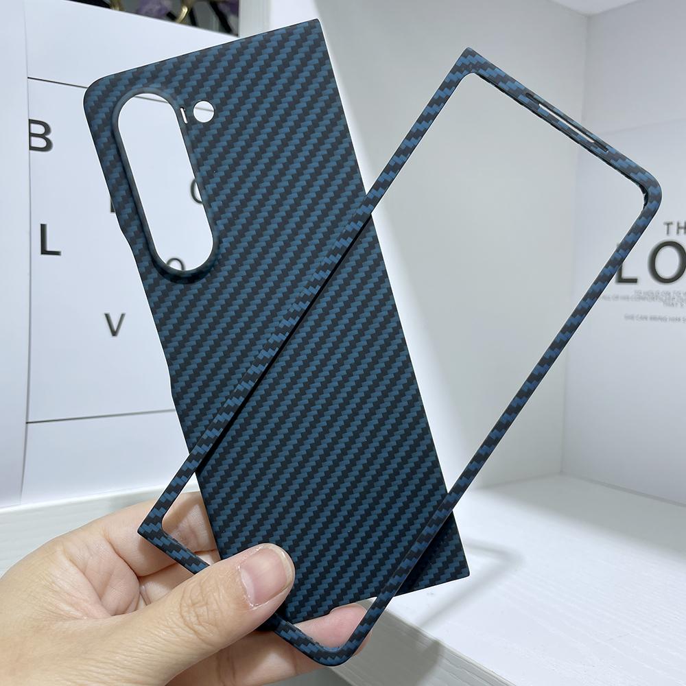 YTF-carbon настоящий чехол из углеродного волокна Для Samsung Galaxy Z Fold 6 чехол Арамидное волокно Ультратонкий противоударный чехол для телефона Z Fold 5