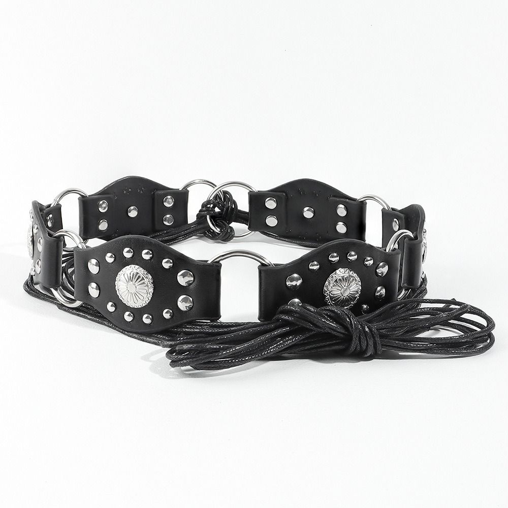 Exaggerated Cowboy Hollow Belt Y2K Wide Disc Belt Y2K Hollow Disc Belt Disc Belt for Women