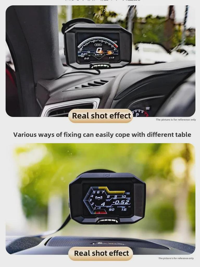 Universal MAG LCD OBD Car Meter: Speed, Turbine, Water Temp - New F9 Model