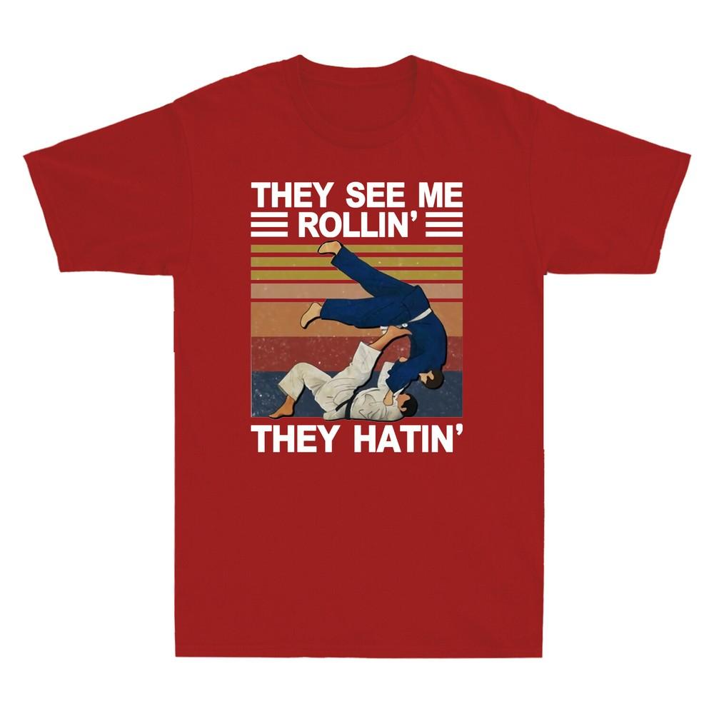 Taekwondo They See Me Rollin They Hatin Martial Arts Vintage Unisexs TShirt