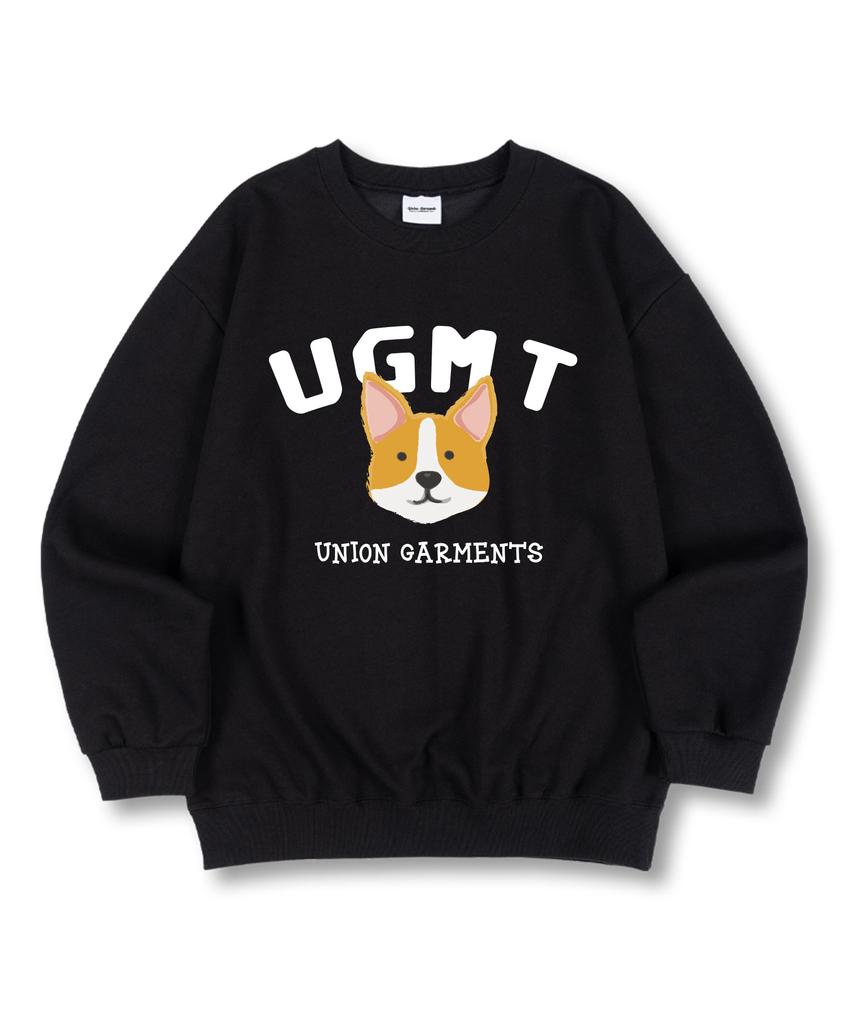UNION GARMENTS Ugmt Премиум двусторонняя оверсайз толстовка с корги 4 цвета