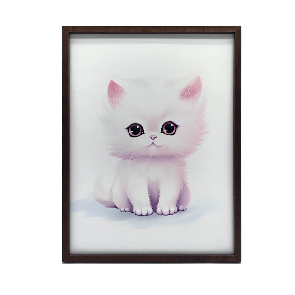 Koci Przyjaciel Koci Przyjaciel, 50X70 Cm, Rama Aluminiowa Złota, Papier Matowy 230 Gsm