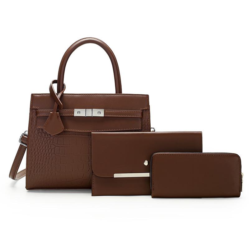 Многокомпонентный набор женская сумка новая большая вместительная сумка однотонная простая на плечо сумка-мессенджер сумка для матери и ребенка