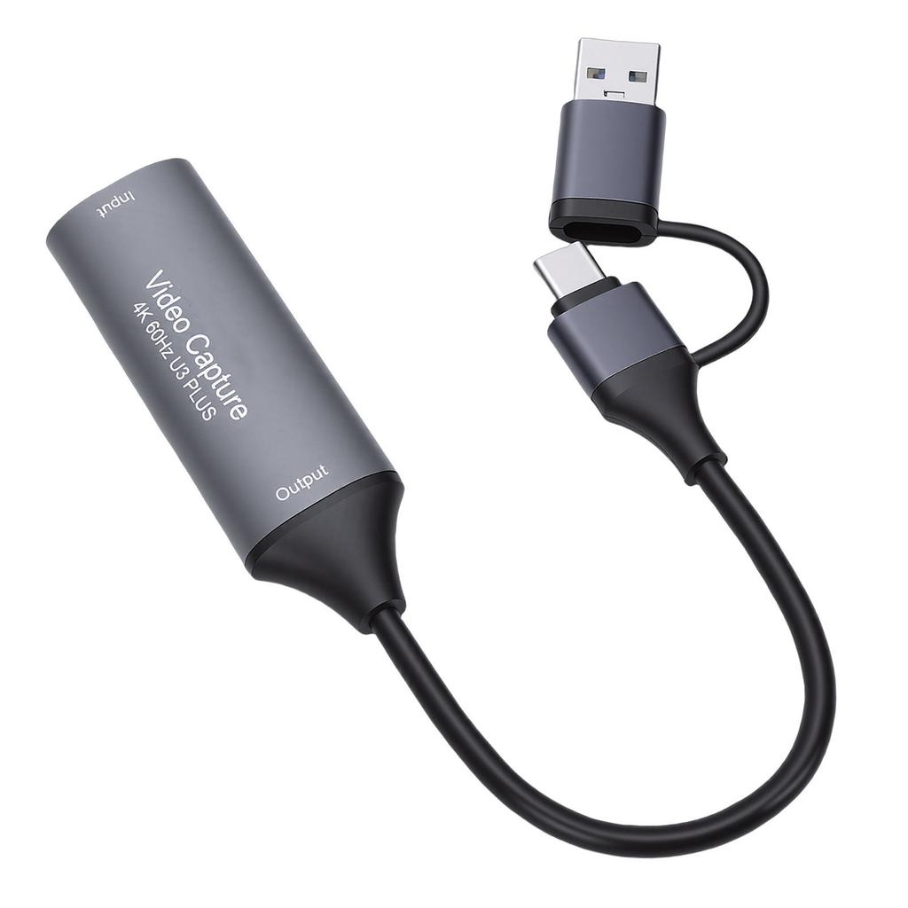 Карта захвата видео 4K HD в USB C и A с низкой задержкой USB 3.0 для стриминга, конференций, обучения
