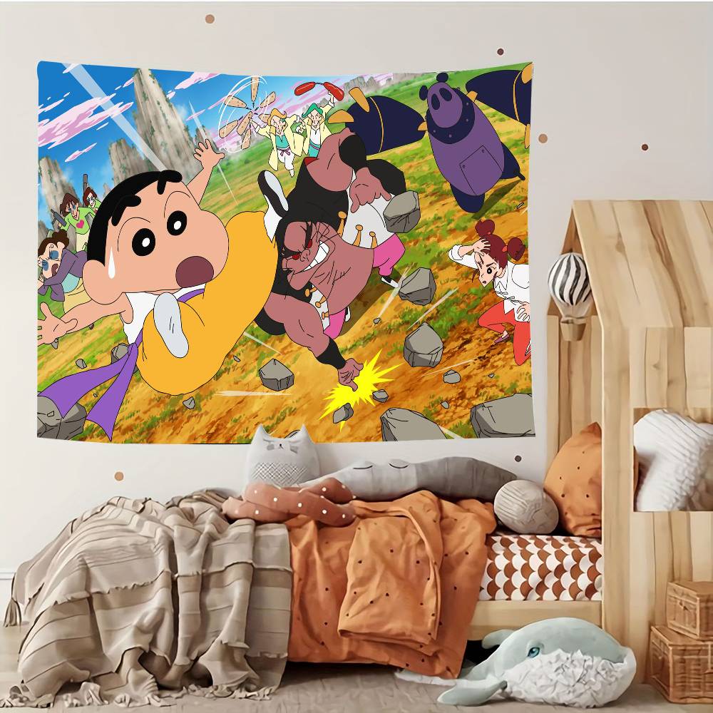 CCrayon SShinchan Tapestry Customizable Tapestries Of Various Styleswall Hangings Celebrity Photo Printingwall Hangings
